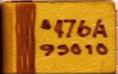 Tantalum Capacitor Sanded Handwritten Tantalum Capacitor Sanded Handwritten